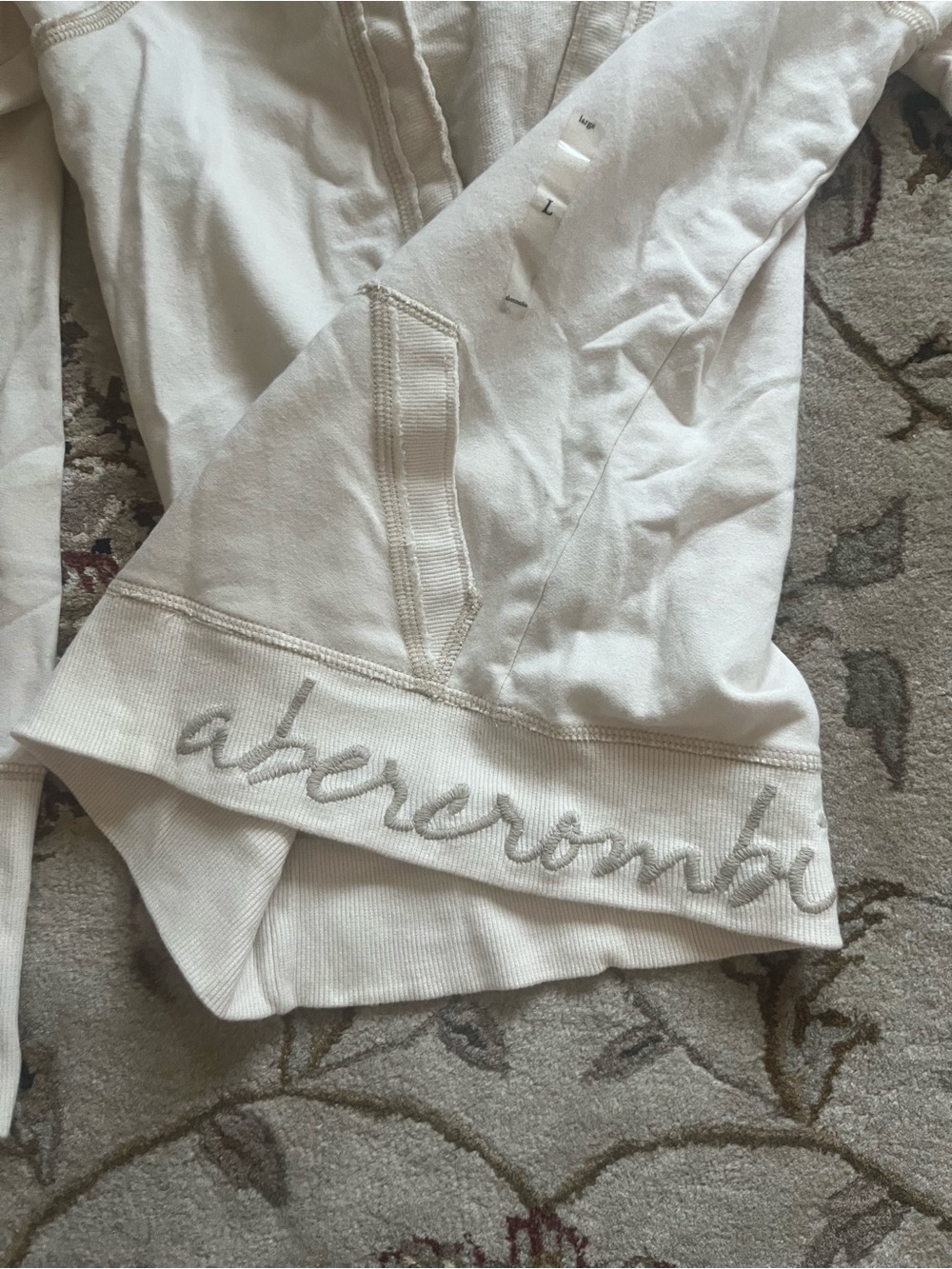 Vintage Y2K abercrombie vneck hoodie - Picture 2 of 7